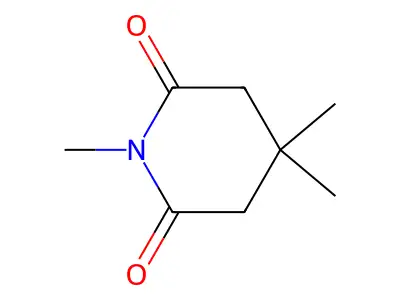 Glutarimide, N,3,3-trimethyl- structure