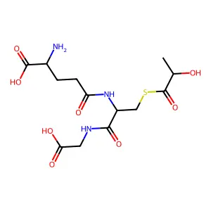 (R)-S-lactoylglutathionate anion structure
