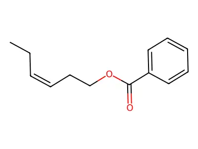 Hex-3-en-1-yl benzoate structure