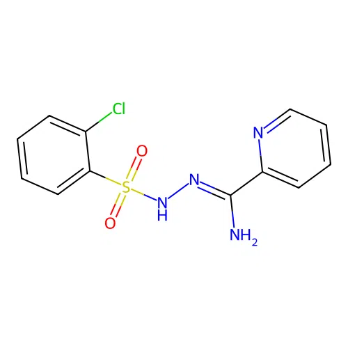 N'-[(2-chlorophenyl)sulfonyl]pyridine-2-carboximidohydrazide structure