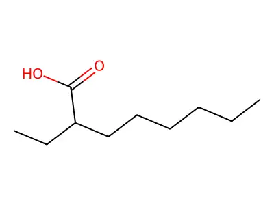 2-Ethyloctanoic acid structure