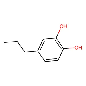 4-Propyl-1,2-benzenediol structure