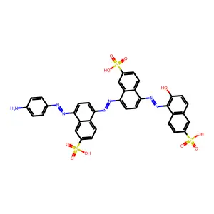 8-[2-[4-[2-(4-Aminophenyl)diazenyl]-6-sulfo-1-naphthalenyl]diazenyl]-5-[2-(2-hydroxy-6-sulfo-1-naphthalenyl)diazenyl]-2-naphthalenesulfonic acid structure