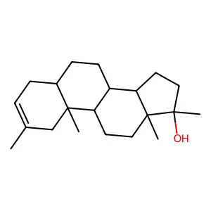2,17-alpha-Dimethyl-5-alpha-androst-2-en-17-beta-ol structure