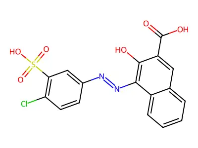 2-Naphthalenecarboxylic acid, 4-[2-(4-chloro-3-sulfophenyl)diazenyl]-3-hydroxy- structure