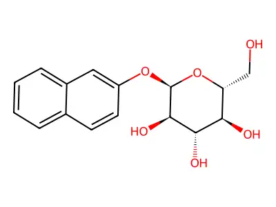 2-Naphthalenyl alpha-D-glucopyranoside structure