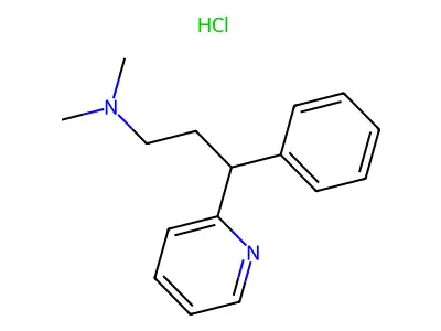 Pheniramine hydrochloride structure