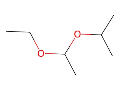 Acetaldehyde ethyl isopropyl acetal, (+-)- structure
