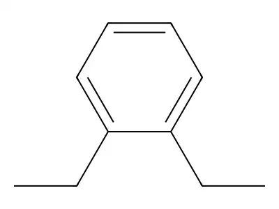 Diethylbenzene, 95% structure