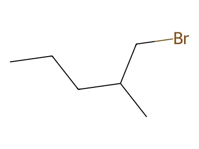 1-Bromo-2-methylpentane structure