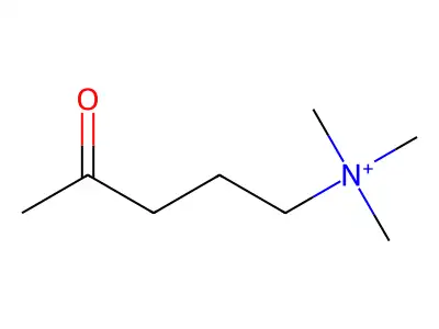N,N,N-Trimethyl-4-oxo-1-pentanaminium structure