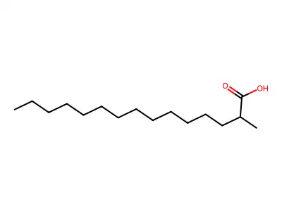 2-Methylpentadecanoic acid structure
