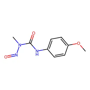 N-methyl-N'-(4-methoxyphenyl)-N-nitrosourea structure