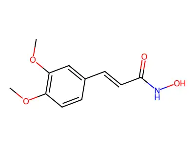 3,4-Dimethoxycinnamohydroxamic acid structure