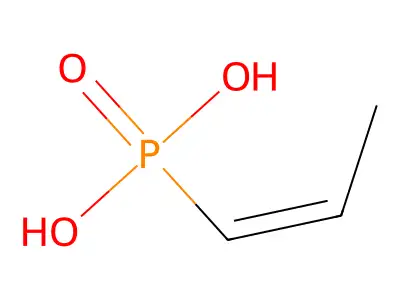 Phosphonic acid, (1Z)-1-propenyl- structure