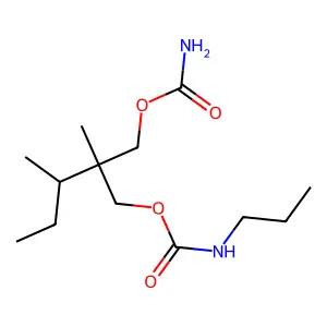 1,3-Propanediol, 2-sec-butyl-2-methyl-, carbamate, propylcarbamate structure