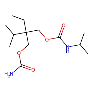 1,3-Propanediol, 2-ethyl-2-isopropyl-, carbamate, isopropylcarbamate structure