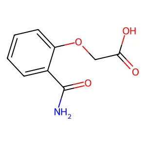 Salicylamide O-acetic acid structure