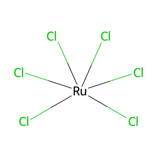 Tripotassium hexachlororuthenate structure