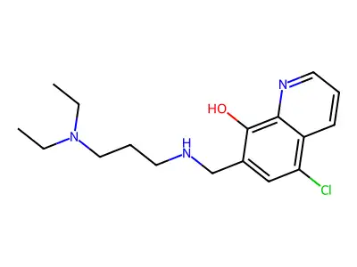 Clamoxyquin structure