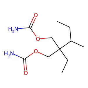 1,3-Propanediol, 2-sec-butyl-2-ethyl-, dicarbamate structure