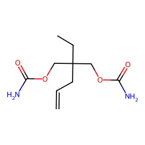 1,3-Propanediol, 2-allyl-2-ethyl-, dicarbamate structure