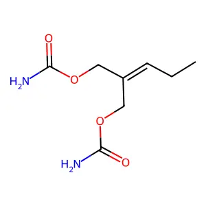1,3-Propanediol, 2-propylidene-, dicarbamate structure