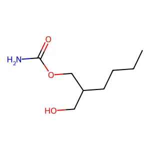 1,3-Propanediol, 2-butyl-, carbamate structure