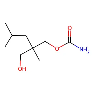 1,3-Propanediol, 2-isobutyl-2-methyl-, carbamate structure
