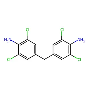 Benzenamine, 4,4'-methylenebis(2,6-dichloro- structure