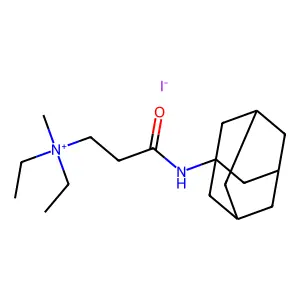 Ammonium, (2-(1-adamantylcarbamoyl)ethyl)diethylmethyl-, iodide structure