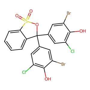 Bromochlorophenol blue structure