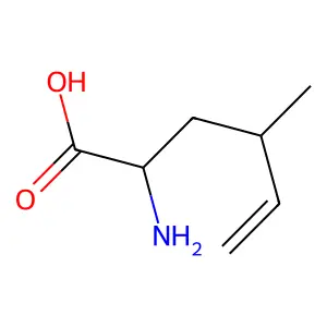 2-Amino-4-methyl-5-hexenoic acid structure