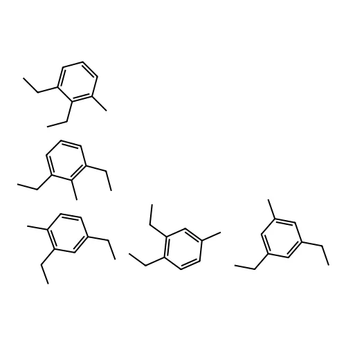 Toluene, diethyl- structure