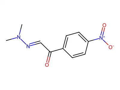 2-(Dimethylhydrazinylidene)-1-(4-nitrophenyl)ethanone structure