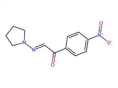 1-(4-Nitrophenyl)-2-pyrrolidin-1-yliminoethanone structure