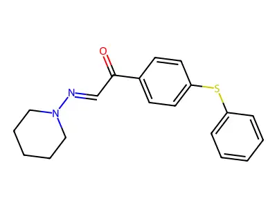 1-(4-Phenylsulfanylphenyl)-2-piperidin-1-yliminoethanone structure