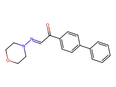 2-Morpholin-4-ylimino-1-(4-phenylphenyl)ethanone structure