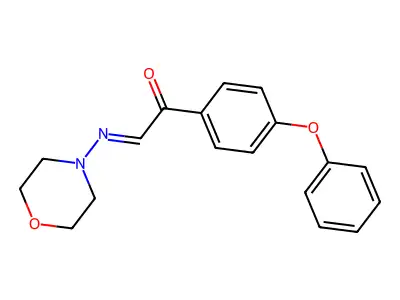 2-Morpholin-4-ylimino-1-(4-phenoxyphenyl)ethanone structure