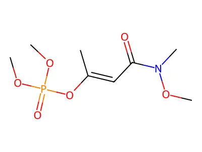 [4-[Methoxy(methyl)amino]-4-oxobut-2-en-2-yl] dimethyl phosphate structure