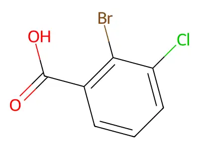 Benzoic acid, bromochloro- structure