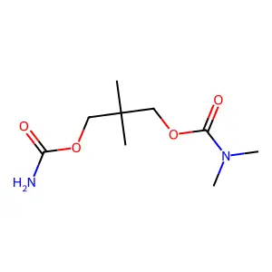 1,3-Propanediol, 2,2-dimethyl-, carbamate dimethylcarbamate structure