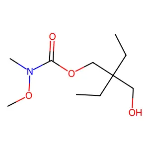 1,3-Propanediol, 2,2-diethyl-, N-methoxy-N-methylcarbamate structure