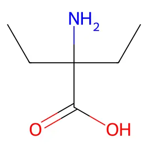 alpha-Amino-2-ethylbutanoic acid structure