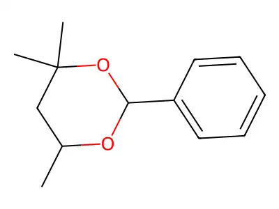4,4,6-Trimethyl-2-phenyl-1,3-dioxane structure