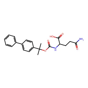 N2-((1-(1,1'-Biphenyl)-4-yl-1-methylethoxy)carbonyl)-L-glutamine structure