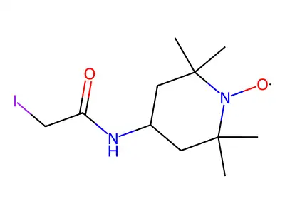 4-(2-Iodoacetamido)-2,2,6,6-tetramethylpiperidine 1-Oxyl Free Radical structure