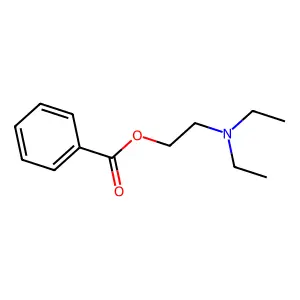 Benzoic acid, 2-(diethylamino)ethyl ester structure