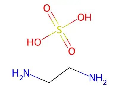 1,2-Ethanediamine, sulfate structure