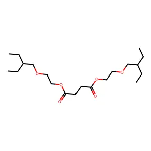 1,4-Bis(2-(2-ethylbutoxy)ethyl) butanedioate structure